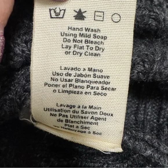 UGG Charcoal Cowl Neck Sweater - Size MED NWOT - Picture 11 of 11